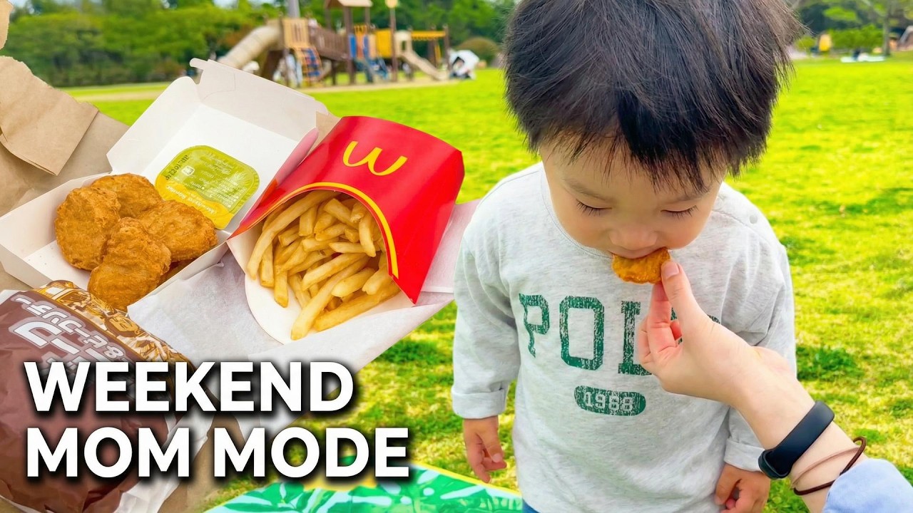 🇯🇵Weekend Escape from Our Tiny Apartment… Fast Food Picnic in Okinawa