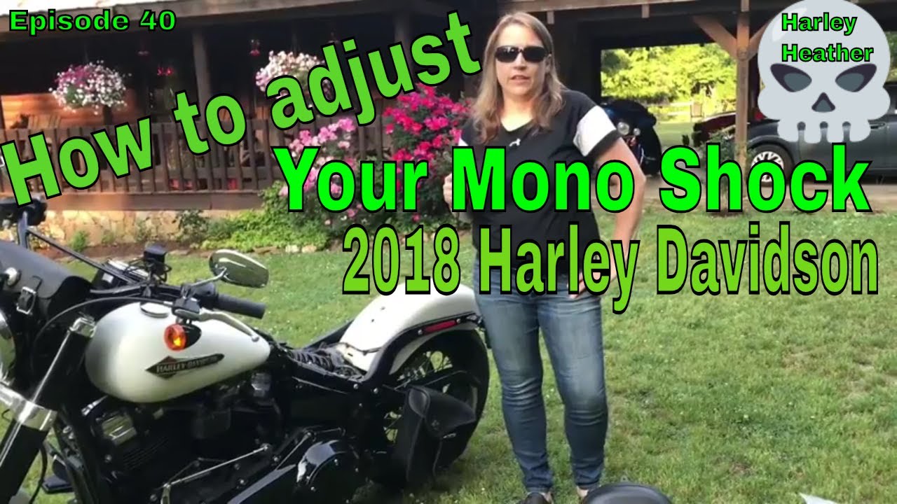 How to adjust mono shock 2018 Harley Davidson Softail - YouTube