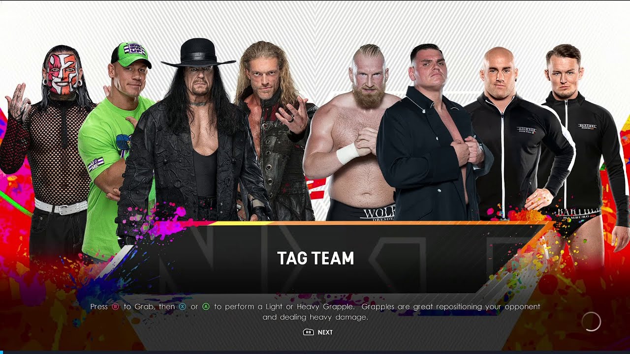 WWE 2K22 8 Man Tag Team Elimination Match Gameplay