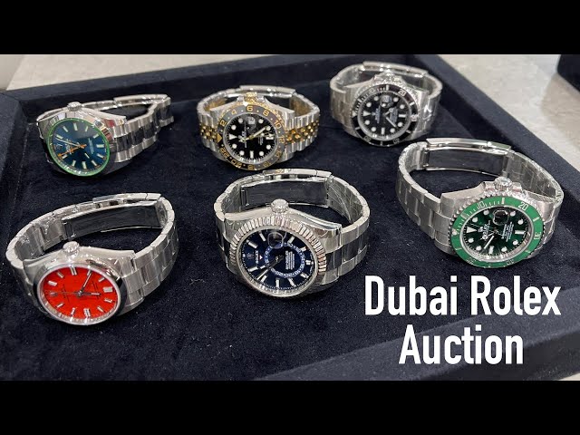 Best Rolex Watches 50th Dubai Watch Auction -Submariner Sky-Dweller Oyster Perpetual & GMT Master 2 class=