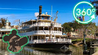 360º Ride on The Liberty Square Riverboat Around Rivers of America at Magic Kingdom