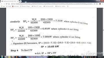 Numerical 8 part 2 IC Engine Morse Test