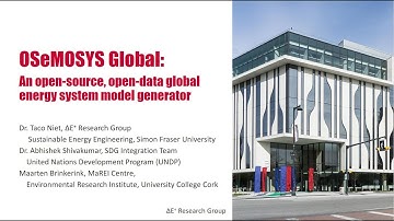 08 OSeMOSYS Global An open source, open data global energy system model generator