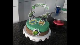 Bolo Incrível Hulk Chantilly