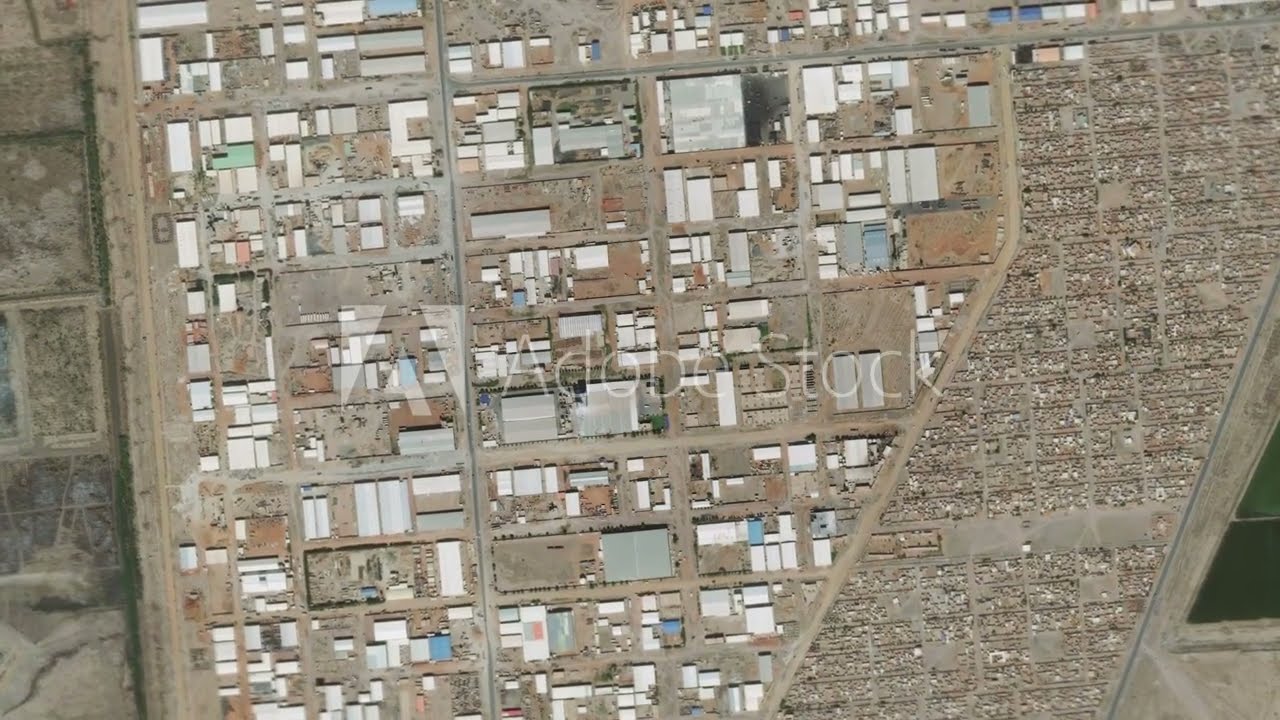Zoom in from space and focus on Sudan, Khartoum. 3D Animation. Background for travel intro