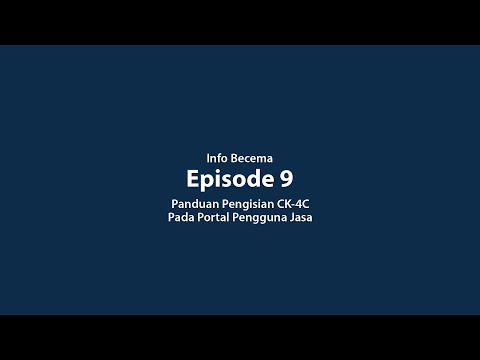 Episode 9 - CK 4C pada Portal Pengguna Jasa
