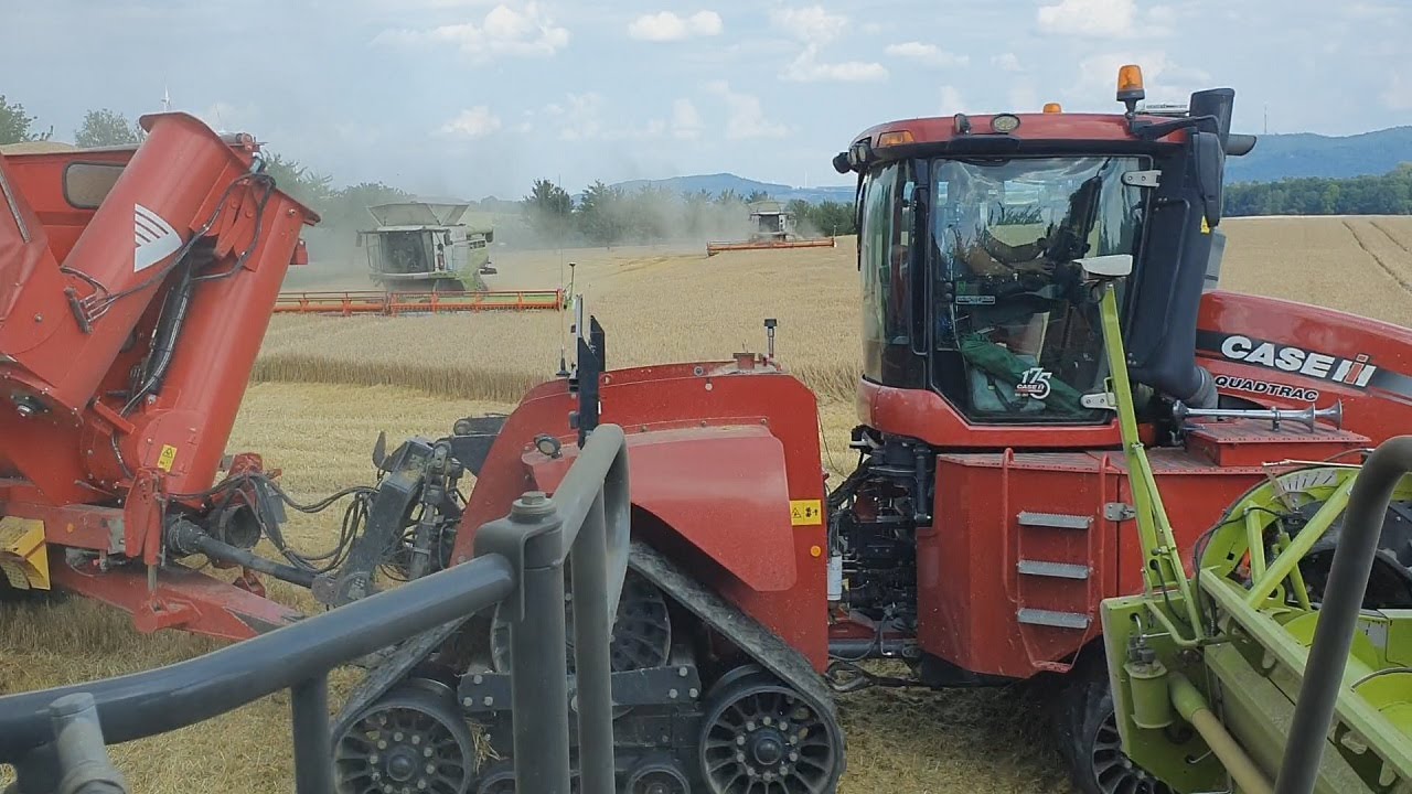 Ernte 2025 - Gerste | 5 Claas Lexion & 2 Case Quadtrac | Uncut, Raw Sound, Cab View