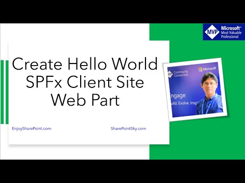 Create Hello World SPFx Client Side Web Part in SharePoint Online