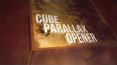 After Effects Template: Cube Parallax Opener