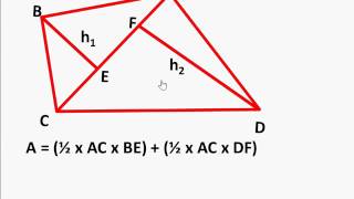 area of quadrilateral formula