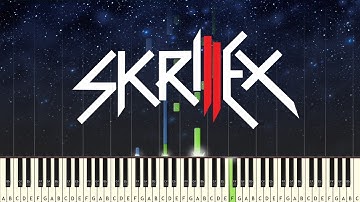 Skrillex - Scary Monsters and Nice Sprites - EASY PIANO TUTORIAL