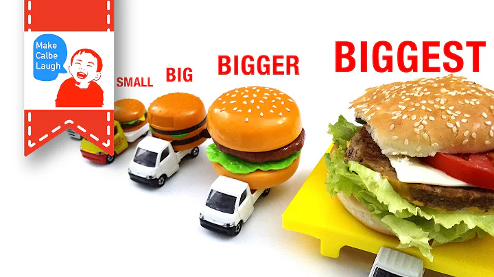 Learn Sizes from Smallest to Biggest for kids with tomica hamburger car