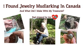 Mudlarking in Canada / Crafting With One Of The Finds / I found Jewelry too!! And We Make A Mouse