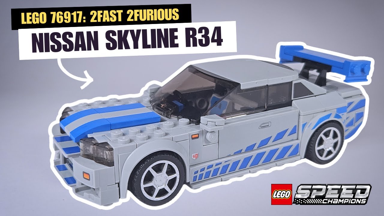 LEGO Speed Champions 2 Fast 2 Furious Nissan Skyline GT-R R34 Paul Walker  76917
