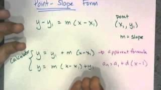 Point Slope Part 1