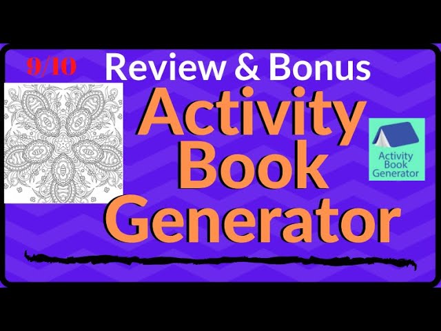 Activity Book Generator - JVZOO RESEARCH