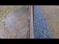 High capacity french drain Installed and shown in action