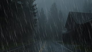 Soothing Rainfall with Rolling Thunder Echo | Relax, Meditation with Storm Audio