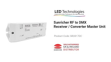 Sunricher RF to DMX Receiver / Converter Master Unit