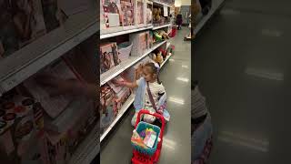 Cute GIRLS Goes Shopping at TARGET Anchorage, Alaska #shorts #targetfinds  #alaska #cute #toys