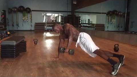 Single Arm Renegade Row with Rotation