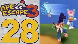 Ape Escape 3 [Part 28] Blue Bunny Monkey Capture! @RockaPete