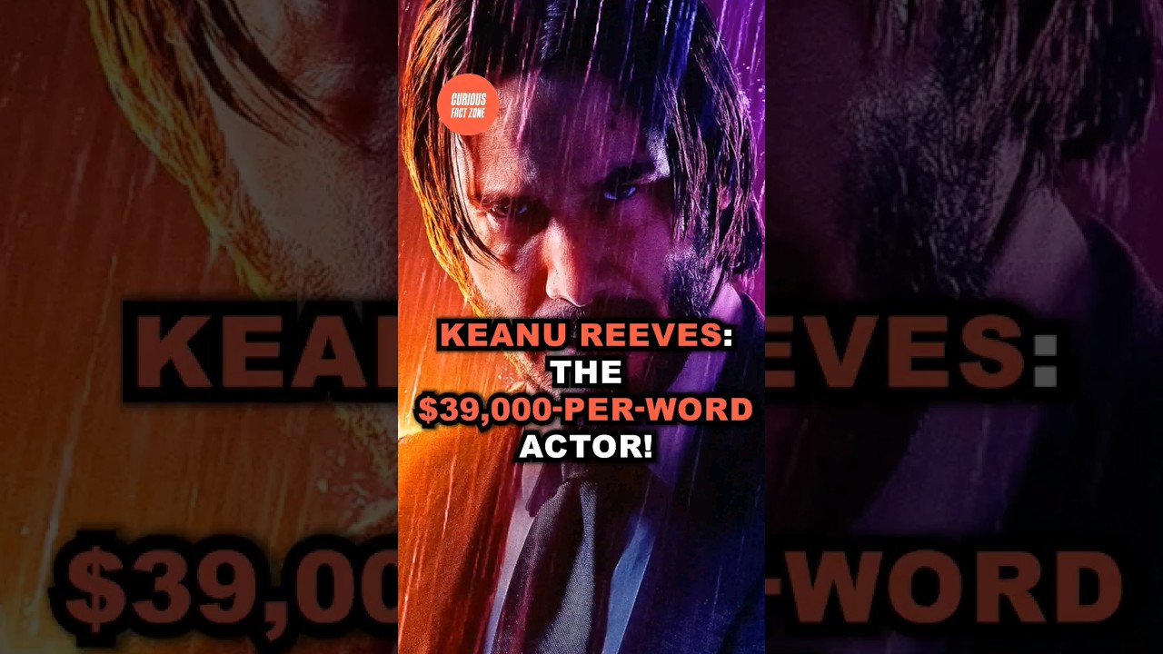 Keanu Reeves: The $39,000-Per-Word Actor! 💰🎬 