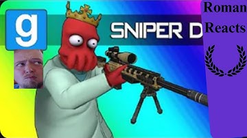 Roman Reacts: Gmod Sandbox - Epic Sniper Trickshots & Daithi De Camper! @VanossGaming​