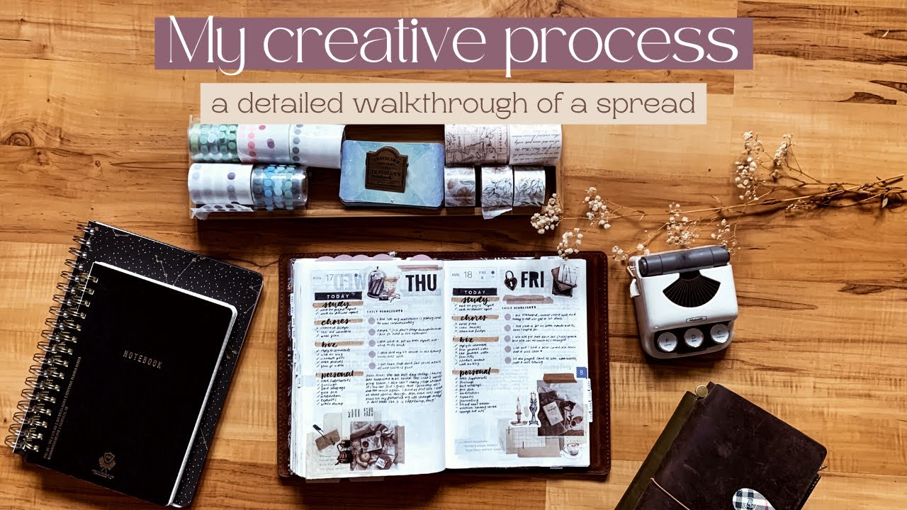 My creative process | watch me create a spread and explain my thought ...