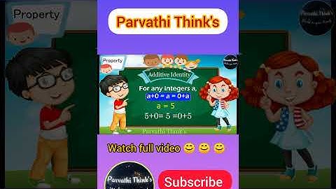 7th std maths term1 ln1 Additive Identity property in tamil பார்வதியின் கல்விசிந்தனை #parvathithinks