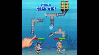 Hero Wars latest mobile game ads '362' Pipe Puzzle Minigame with Health Bar Help! screenshot 4