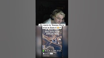 xQc reacts to STEEZUS CHRIST In Skate 4 🤯 #xqc #skate #tricks