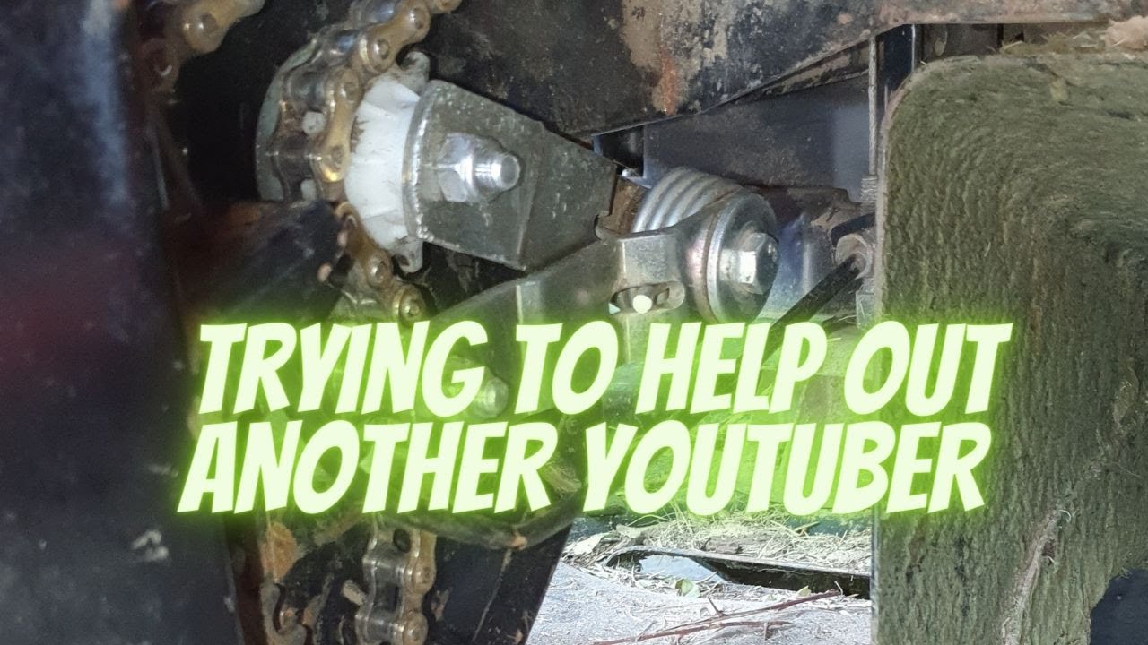 Ride on mower Chain tensioner YouTube