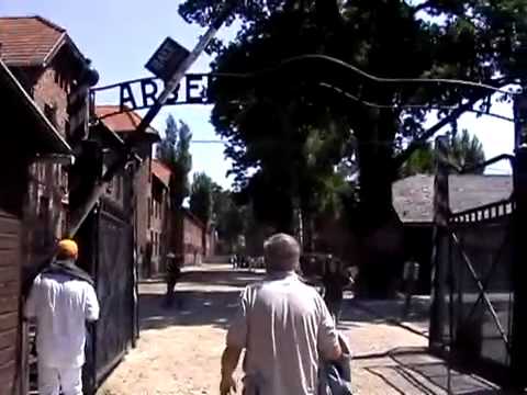 Holocaust Liar Herman Rosenblat at Auschwitz Wall of Death