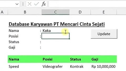 Belajar macro untuk input data otomatis di excel