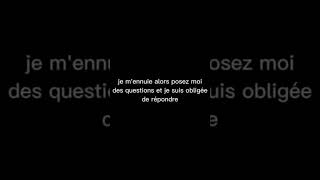 poser les questions que vs voulez