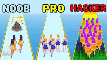 NOOB vs Pro vs HACKER in Dress And Dance | All Levels Gameplay Walkthrough (iOS,Android)