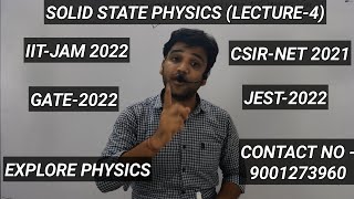 Solid State Physics(Lect-4)(Miller Bravais Indices, Interplanner Spacing(IIT-JAM 2022)(CSIR-NET2021)
