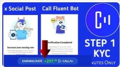How to verify/ KYC - X Account On Call Fluent Bot   Ice project? *Fully Explained* Don