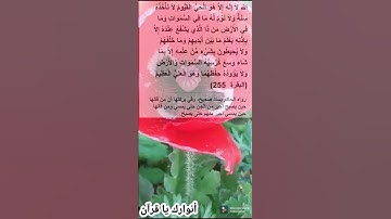 آية الكرسي/أذكار الصباح و المساء