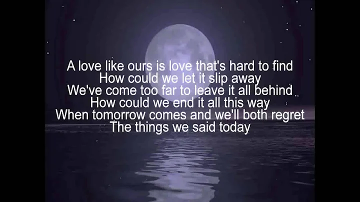 If You Leave Me Now Chicago Lyrics wmv