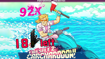 Carcharodon Full Combo with 18 knives left  a Hotline Miami 2 custom level