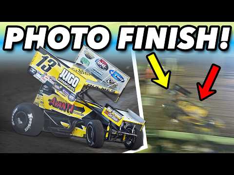 A FAST TRACK AND PHOTO FINISH AT LAKESIDE! - dirt track racing video