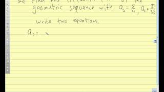 Advanced Pre Calc 2014 8.3 Geometric Sequences and Series