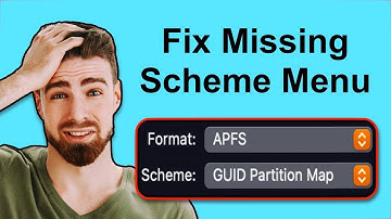 Fix Missing Scheme Menu & Unlock GUID Partition Map in Disk Utility