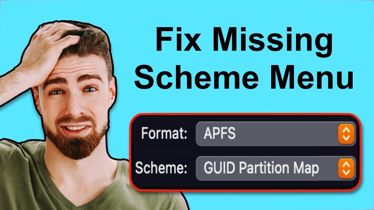 Fix Missing Scheme Menu & Unlock GUID Partition Map in Disk Utility ...