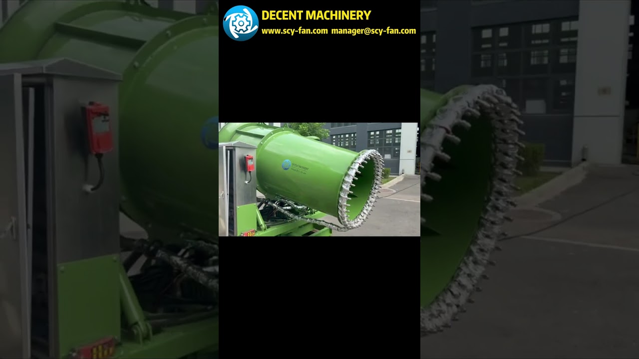 How Do Decent Machinery Spray Cannons Reduce Airborne Particles?