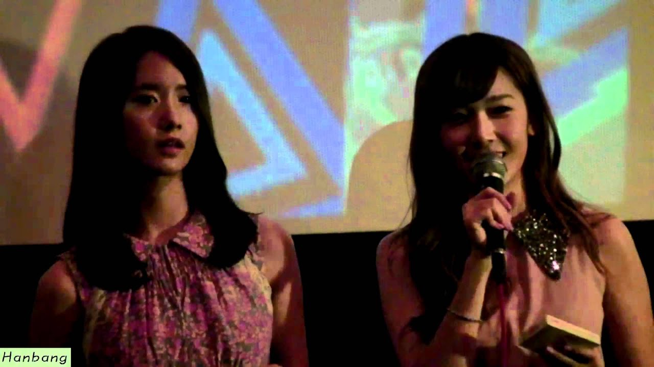 Jessica, YoonA - 120629 I am(Movie) Stage Greetings(CGV Gimpo Airport) 1 by Hanbang