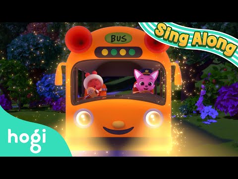 The Wheels on the Orange Bus | Sing Along with Hogi | Nursery Rhymes | Pinkfong & Hogi