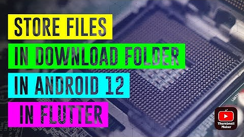 Store file in Download Folder Android 10, 11, 12+ in Flutter